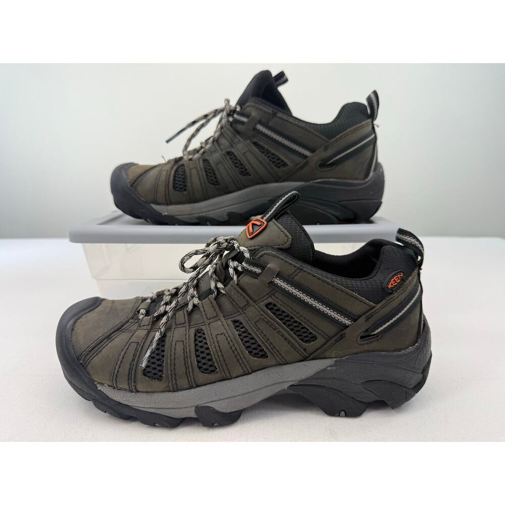KEEN Voyageur Hiking Shoes Waterproof Trail Shoes Brown Black Mens 10.5 Camping - Picture 2 of 7